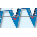 60' Flexoprint 8 Mil. Polyethylene Pennant (1 Color/1 Side)